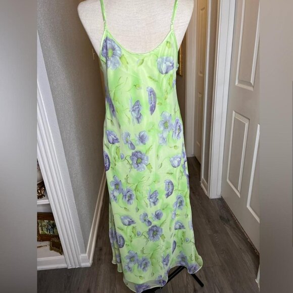Vintage Valérie Stevens chiffon nightgown slip dress 100% polyester - Picture 2 of 9
